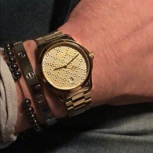 Gucci Swiss Gold-Tone PVD 38mm YA126461 watch